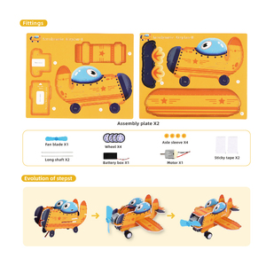 Khoa học giáo dục lắp ráp tự chế phim hoạt hình khí động học máy bay KT giấy máy bay - Product Image 3