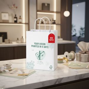 Bolsas de Papel Ecológicas con su Propio Logotipo para Ropa, Pequeñas Empresas, Impresión Personalizada, Bolsas de Regalo de Lujo, Bolsas de Compra de Papel - Product Image 1
