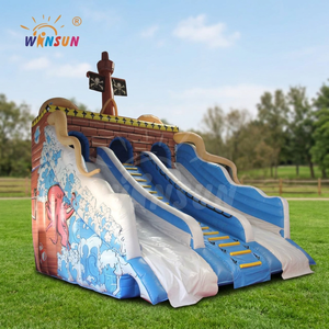 สไลเดอร์น้ำรูปเรือโจรสลัดเป่าลม WINSUN - เครื่องเล่นกลางแจ้ง วัสดุ PVC ขนาดและสีตามสั่ง - Product Image 2
