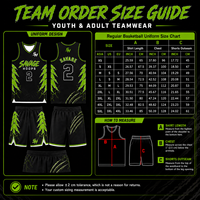 Ensemble de maillots de basket-ball sur mesure, taille plus, noir et vert, sublimation, vêtements de basket-ball OEM pour les clubs, ensemble uniforme, 100% polyester