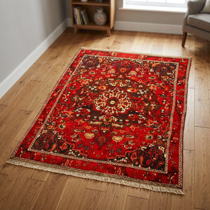 One of the Kind Traditional <b>Boho</b> Machine Made Hand-Knotted Wool Bakhtiar <b>Rug</b> 10'4 X 7'1 - Product Image 2