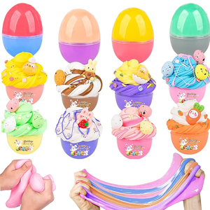 Easter Basket Stuffers Fillers Butter Slime Kit Easter Eggs Fidget Toys Stress Relief Party Favors for Kids <b>Boys</b> Girls - Product Image 1