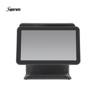 Système de moniteur POS à écran tactile de 15 pouces avec support et balance de pesage, machine POS PC