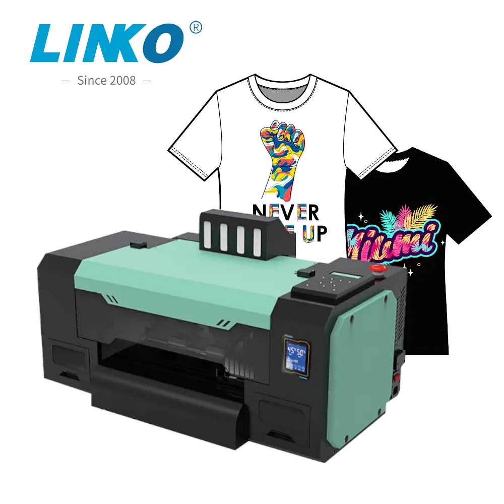 Linko nuovo prodotto di vendita calda L-402 I3200 XP600 stampante DTF a doppia testa 30cm 12 pollici A3 dtf stampante macchina da stampa