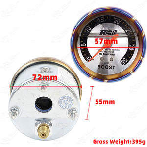 เกจวัดแรงดันเทอร์โบอัตโนมัติ R4 35psi 60psi 35 PSI 60 PSI แบบไทย สีไทเทเนียมบลู สำหรับรถยนต์ดีเซล เครื่องยนต์เบนซิน/ดีเซล  เกจวัดบูสต์ - Product Image 4