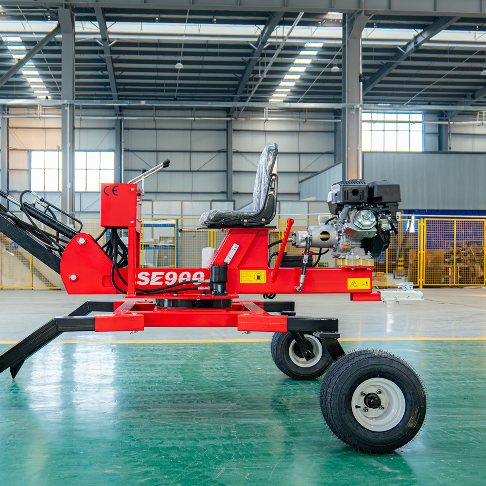 Factory Direct Cheap Mini Towable Gasoline Engine Powered Backhoe/ Excavator