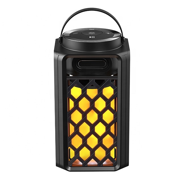 China Factory Outdoor Speaker with IP65 Waterproof LED Flame Atmosphere Lantern Speaker for Party Garden Camping Patio