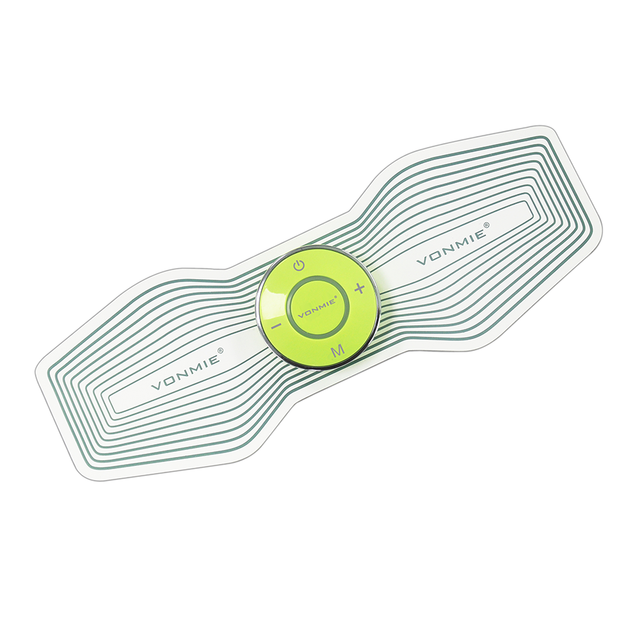 VONMIE EMS Muscle Stimulation Trainer Massager Pad ABS+PU Leather+Gel Material 15 Intensity Levels 25-Minute Working Time for