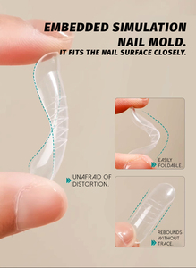 Nuevo Molde Dual para <span class=keywords><strong>Uñas</strong></span> de Almendra, Herramienta de Escultura de <span class=keywords><strong>Uñas</strong></span> PMMA sin Rastro, Marca Privada, Extensión Rápida de <span class=keywords><strong>Uñas</strong></span> Postizas - Product Image 5