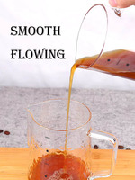 Pichet à lait en verre / Tasse à mousseur à lait avec échelles graduées 350 ml / 550 ml