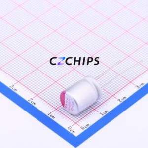 Condensador Sólido ULG477M1EG1BRR, Componente de Orificio Pasante (THT), D10xL12.5mm 470uF 20% 25V 3.1A100KHz - Product Image 1