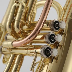 <span class=keywords><strong>Euphonium</strong></span> Bb plat en laiton laqué or, <span class=keywords><strong>prix</strong></span> d'usine professionnel - Product Image 4