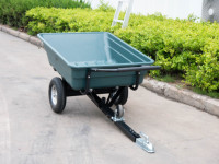Chariot de jardin robuste en plastique de 200 L, chariot pour VTT, chariots et remorques à main, remorque basculante utilitaire