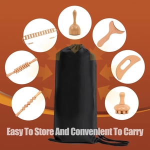 Hot bán 7-in-1 gỗ trị liệu massage bàn chải Kit thực hiện thoát bạch huyết thư giãn cơ bắp giảm đau chống cellulite vẻ đẹp - Product Image 3