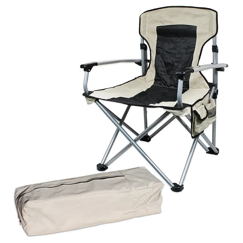 Sedie per impieghi gravosi sedia da campeggio pieghevole in alluminio reclinabile pieghevole da esterno leggera Quad Gravity Fishing Sports