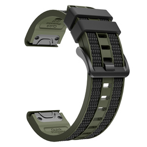 Correa de Silicona Deportiva de 26mm 22mm para Reloj Inteligente Garmin Fenix 8 Pro E 7X 6 5X Tactix Instinct Forerunner 970 965 - Product Image 6
