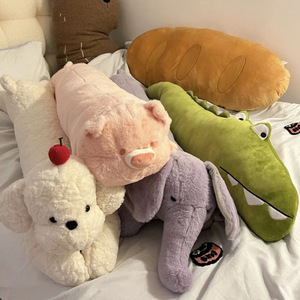 หมอนตุ๊กตาสุนัขรูปสัตว์สุดน่ารักพร้อมเชอร์รี่อยู่ด้านบนสำหรับผู้ใหญ่และเด็กการตกแต่งข้างเตียงที่สมบูรณ์แบบ - Product Image 2