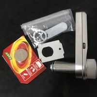 Cerradura Inteligente Electrónica con Código, de Acero Inoxidable Plateado y Negro, para Cajones, Archivadores y Almacenamiento de Correo, para Uso en Oficinas, Hoteles y Escuelas