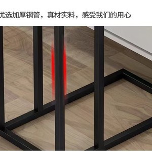 Luxury-featured side <b>table</b>, movable living room sofa balcony small <b>table</b>, metal <b>C</b>-<b>shaped</b> walnut wood bedside <b>table</b> - Product Image 4