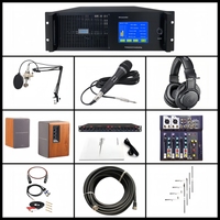 Transmitter FM PLL 3.5KW (3500W) Layar Sentuh Digital, Paket Peralatan Lengkap untuk Sistem Radio Kampus