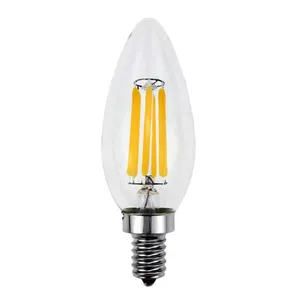 도매 클리어 앰버 C35 LED 캔들 필라멘트 전구 E14 E27 빈티지 에너지 절약 필라멘트 램프