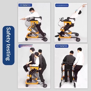 Déambulateur pour personnes âgées, équipement de rééducation, cadre de marche multifonctionnel pour l'entraînement des membres inférieurs, pliable et portable - Product Image 4