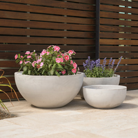Moule à plantoir en béton et ciment à double couche en fibre de verre, grand moule en silicone pour pots de fleurs et vases