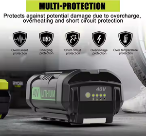Thay thế <span class=keywords><strong>40V</strong></span> 6Ah Pin Lithium ion cho Ryobi công cụ điện tương thích mô hình op4026a op4060 op4040 op4030 op4050 p4026 - Product Image 5