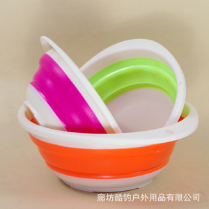 Bol à appâts pliable en plastique, bol mélangeur télescopique pour matériel de pêche, utilisation polyvalente, grandes, moyennes et petites tailles - Product Image 3