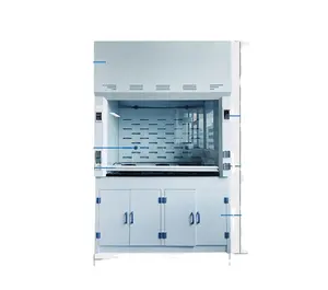 laboratory cost plastic white louvered vent hood exhaust hood lab chemical portable cabinet lab scrubbers extractor fume hoods