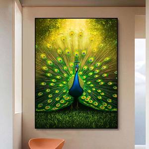 Style bohème <span class=keywords><strong>peinture</strong></span> plumes <span class=keywords><strong>de</strong></span> <span class=keywords><strong>paon</strong></span> écran ouvert tenture murale décoration <span class=keywords><strong>peinture</strong></span> affiche impression toile <span class=keywords><strong>peinture</strong></span> - Product Image 1