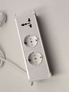 Enchufe de Corriente Europeo para Colgar Debajo del Escritorio, Tira de Enchufes USB, Enchufe USB Eléctrico de Aleación de Aluminio para Debajo del Escritorio - Product Image 6