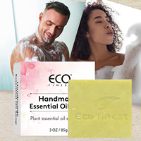 Jabón Artesanal de Aceite de Coco con Naranja Dulce, 85g (3oz), Barra Limpiadora Natural, Refresca la Piel, Alivia la Irritación, Equilibra el PH, Controla la Grasa