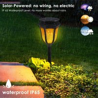 Torche solaire imperméable à 96 Led, décoration extérieure, lumière de flamme vacillante, torche solaire pour chemin de jardin