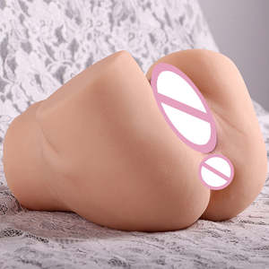 2 in 1 Dual Channel Male Masturbation Cup Vagina Realistis Bahan TPE Stimulasi Kuat Mainan Tahan Air - Product Image 2