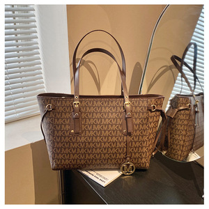 Bolso de Hombro Tipo Tote de Gran Capacidad con Estampado Retro y Letras, Estilo 2026 para Mujer - Product Image 5