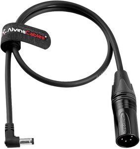 สายไฟ Alvins XLR 4 ขา ตัวผู้ 5.5 2.1 มม. DC แบบมุมฉาก สำหรับ C70 Blackmagic Video Assist Atomos Ninja V 60 ซม./2 ฟุต - Product Image 5