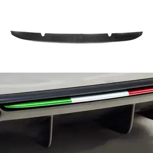 Para <span class=keywords><strong>Alfa</strong></span> Romeo <span class=keywords><strong>Giulia</strong></span>, Moldura Trasera de Fibra de Carbono Seca Estilo Trébol de Cuatro Hojas, Decoración de Difusor Trasero - Product Image 1