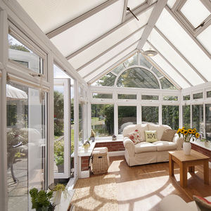 Invernadero/Terraza de Cristal con Estructura de Aluminio Resistente y Techo de Cristal Duradero - Product Image 6