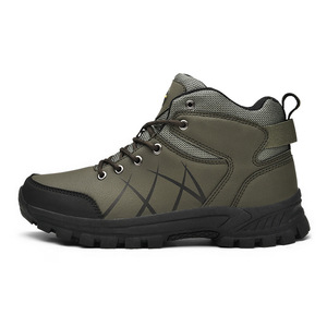 The Factory Is Selling Retro High Top Men's <b>Boots</b> Autumn and Winter Stain Resistant Ankle <b>Boots</b> with Zipper Seals and Work Shoes - Product Image 2