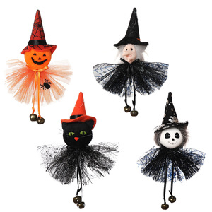 Halloween zucca fantasma strega nero ciondolo <span class=keywords><strong>pagliaccio</strong></span> pauroso modello per decorazione da Bar spaventosa borsa di stoffa con ciondolo da strega - Product Image 5
