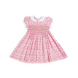 Robes princes de haute qualité pour filles enfants décontracté smocké ODM OEM bébé fille manches courtes fabriqué au Vietnam fabricant - Product Image 3