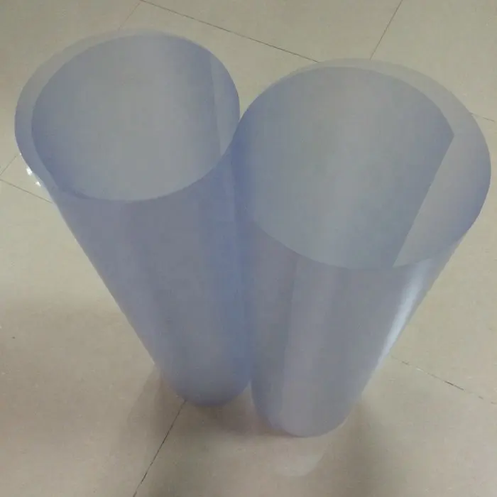 PVC شفافة متجمد غشاء صلب لفة واضحة البلاستيك ماتي فيلم