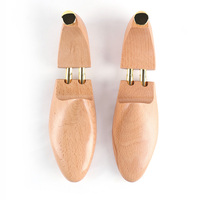 Chaussure en bois de hêtre naturel Civière de chaussure en bois massif réglable