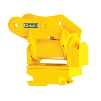 Attache rapide hydraulique Powertilt Martin M03 M10 de 3 à 33 tonnes avec entraînement pivotant