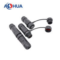 Connecteur Étanche IP68 AOHUA 6 Broches Mâle-Femelle pour Assemblage de Câbles Électriques, Transmission de Signal et Alimentation de Batterie