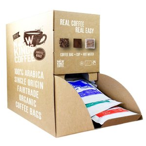 Kunden spezifisch bedruckter Kaffee beutel Abreiß spender Verpackung Teebeutel Karton perforierte POP Display Box