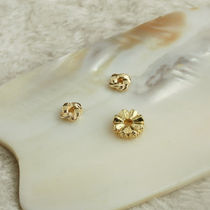 2405 tenglong 14k or paquet couleur coupe fleur <span class=keywords><strong>ficelle</strong></span> entretoise bricolage bijoux faits à la main accessoires Bracelet chaîne perle engrenage joint - Product Image 1