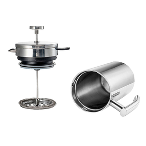 Venta al por mayor de lujo portátil de acero inoxidable aislado de doble pared cafetera Prensa Francesa - Product Image 3