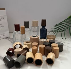 Venta directa de tapa de madera personalizada de alta calidad para botella de vidrio de Perfume de aceite de masaje - Product Image 1